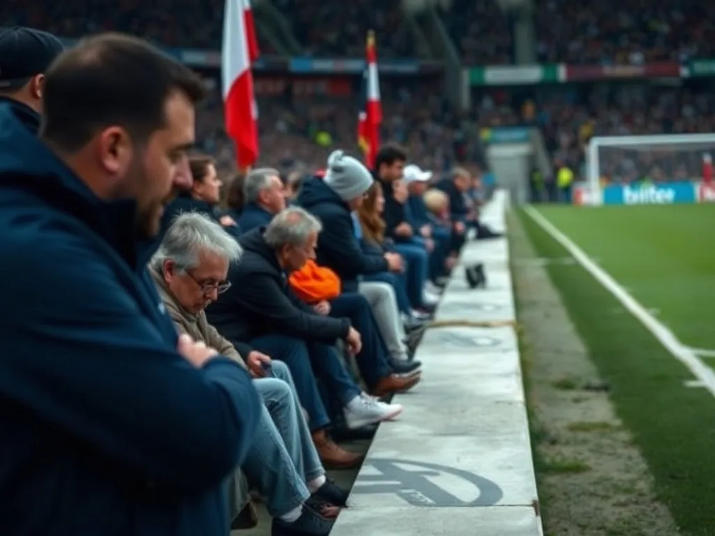 Bernard Laporte aperçu en tribune lors d'un match du Pau FC dans le Béarn